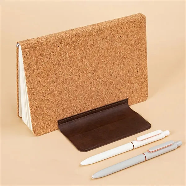 A5 Magnetic Cork Notebook with Custom Logo