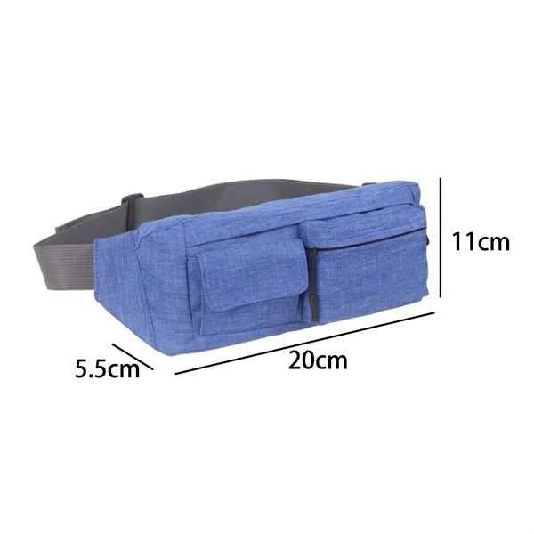 Multi Pocket Waist Bag with Adjustable Strap