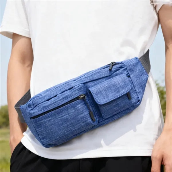 Multi Pocket Waist Bag with Adjustable Strap
