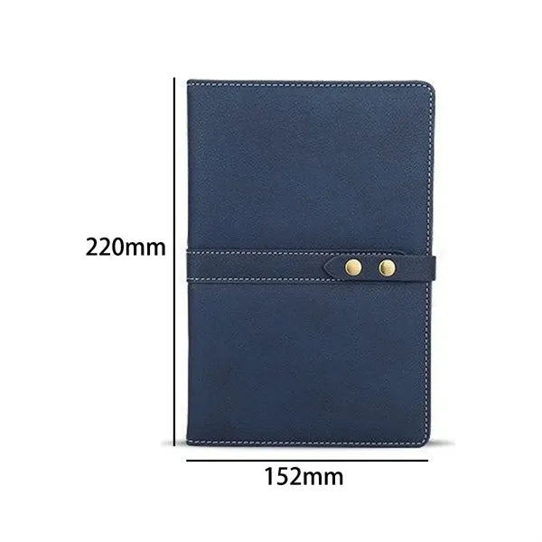 A5 PU Leather Notebook with Strap Closure for Office