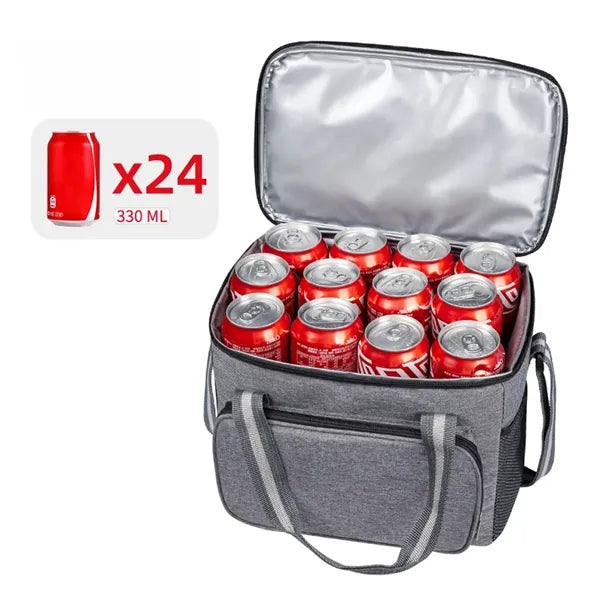 15L Insulated Cooler Bag 3-Layer Thermal for Food Drink