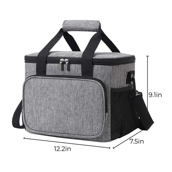 15L Insulated Cooler Bag 3-Layer Thermal for Food Drink
