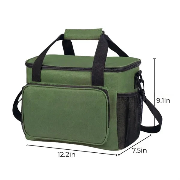 15L Insulated Cooler Bag 3-Layer Thermal for Food Drink