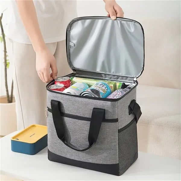 15L Leakproof Insulated Cooler Bag Oxford Fabric for Storage