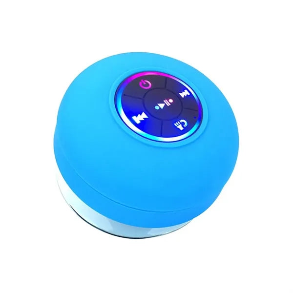 IPX4 Waterproof Bathroom Bluetooth Speaker with LED Light