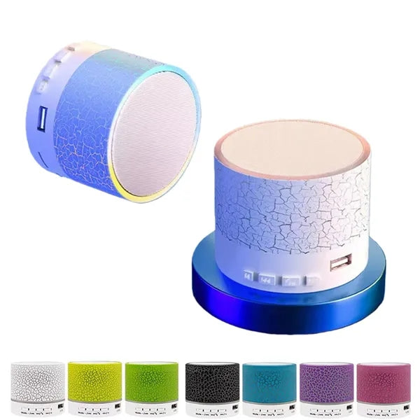 Mini Crackle LED Light Bluetooth Speaker Portable Wireless