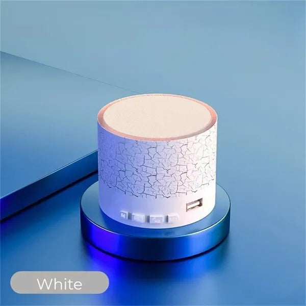 Mini Crackle LED Light Bluetooth Speaker Portable Wireless