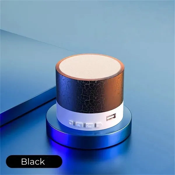 Mini Crackle LED Light Bluetooth Speaker Portable Wireless