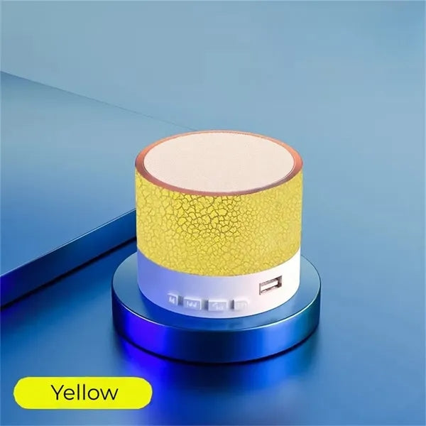 Mini Crackle LED Light Bluetooth Speaker Portable Wireless