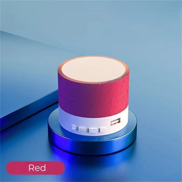 Mini Crackle LED Light Bluetooth Speaker Portable Wireless