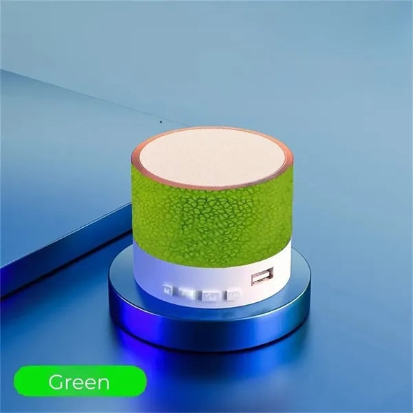 Mini Crackle LED Light Bluetooth Speaker Portable Wireless