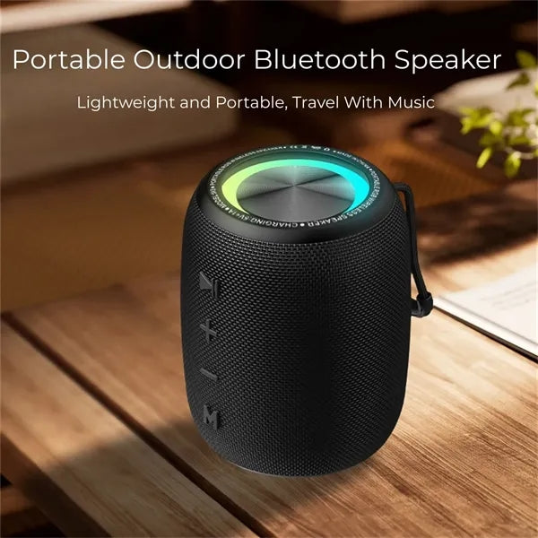 Portable Bluetooth Speaker IPX6 Waterproof 1500mAh RGB Light