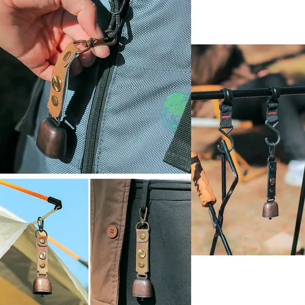 Loud Metal Bear Bell w Handle for Hiking
