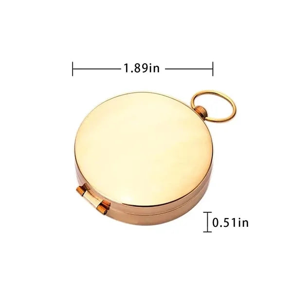 Outdoor Mountaineering Copper G50 Pocket Watch Compass