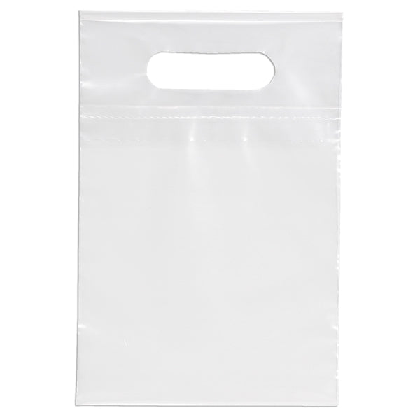 7W x 10 1/2H Die Cut Handle Bag - Flexo Ink Print