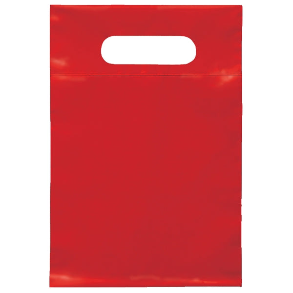 7W x 10 1/2H Die Cut Handle Bag - Flexo Ink Print