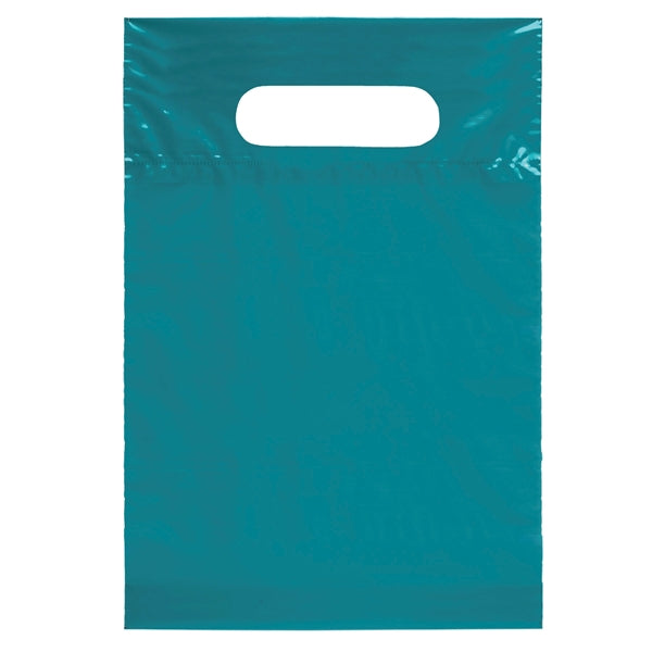 7W x 10 1/2H Die Cut Handle Bag - Flexo Ink Print