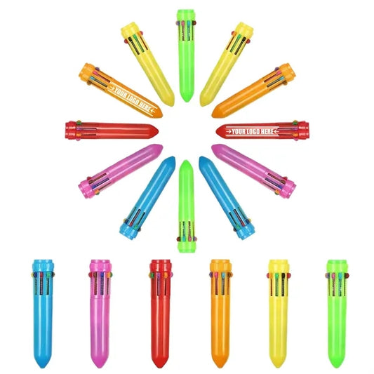 Multicolor Ballpoint Christmas Shuttle Pens Retractable