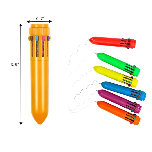 Multicolor Ballpoint Christmas Shuttle Pens Retractable