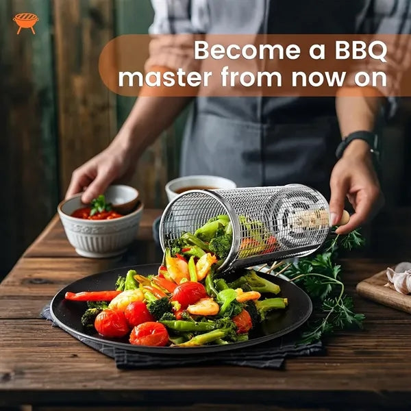 Rolling Grill Basket
