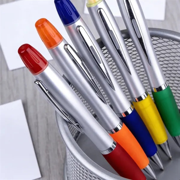 Highlighter Colorful Barrels Yellow Highlighters Black Pens