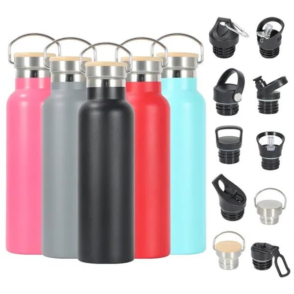 20OZ Water Bottle with Interchangeable Lids