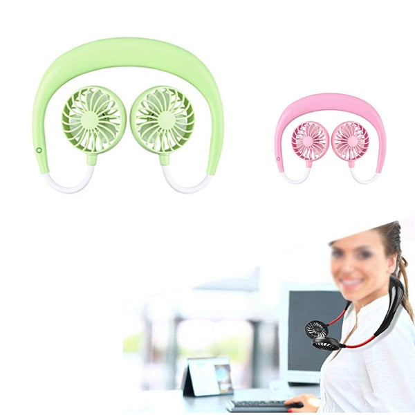 Mini USB Fan Neckband Sports