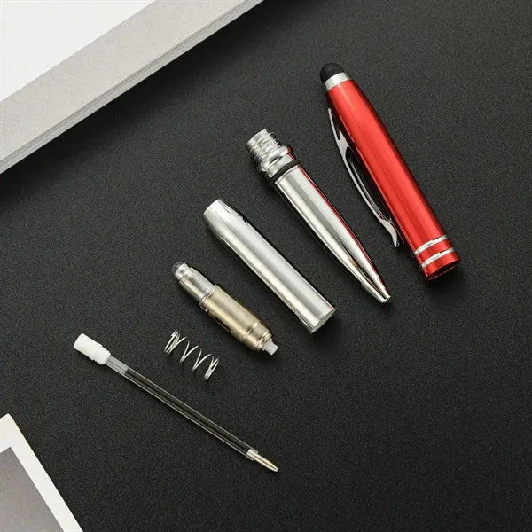 3 in 1 Stylus Metal Pen with LED