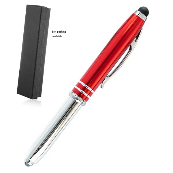 3 in 1 Stylus Metal Pen with LED