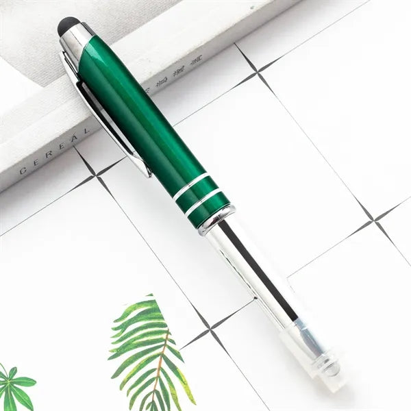 3 in 1 Stylus Metal Pen with LED