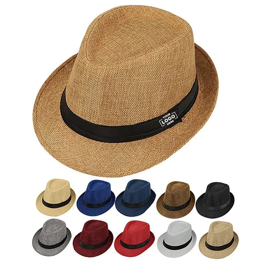 Unisex Vintage Twill Panama Fedora Hat