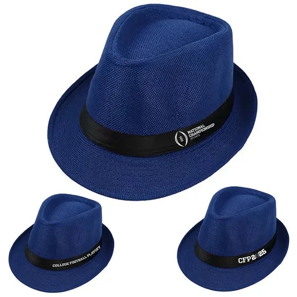 Unisex Vintage Twill Panama Fedora Hat