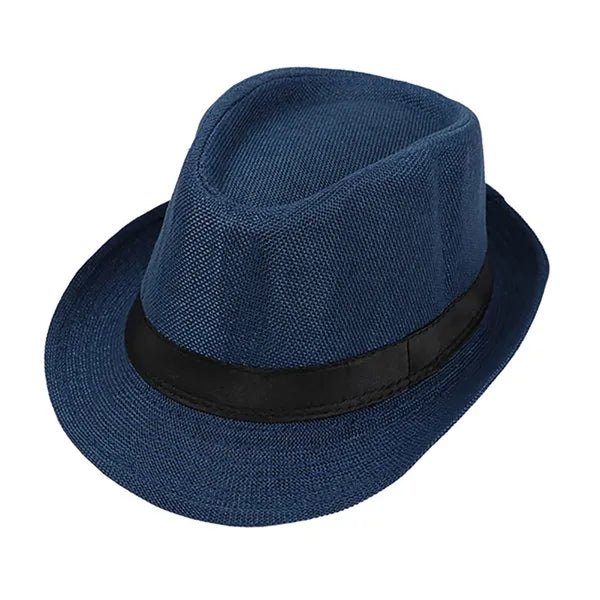 Unisex Vintage Twill Panama Fedora Hat