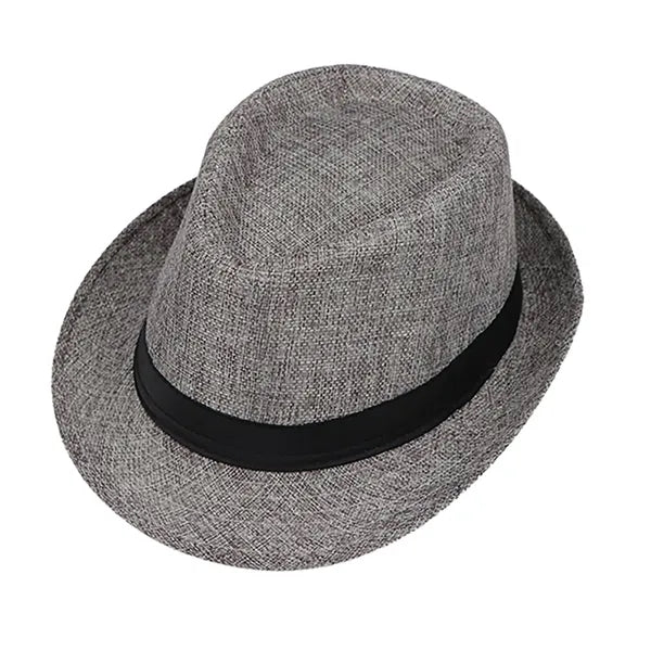 Unisex Vintage Twill Panama Fedora Hat