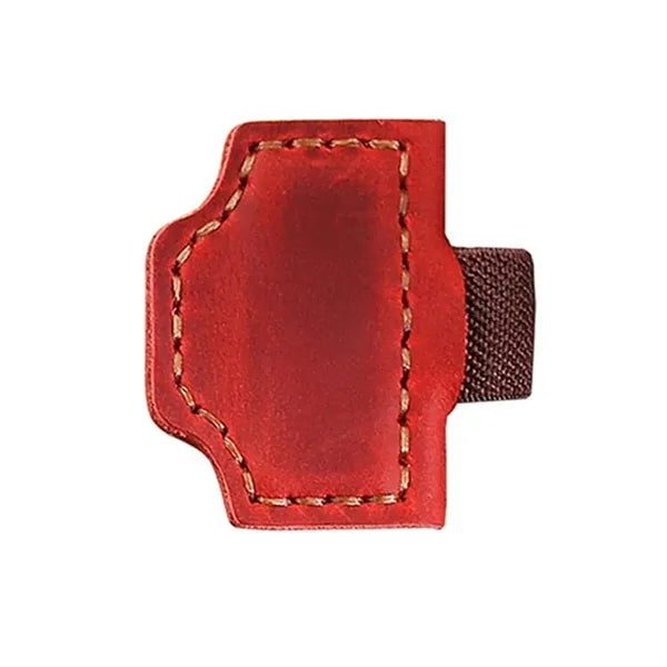 Magnetic Leather Bookmark with Pen Holder
