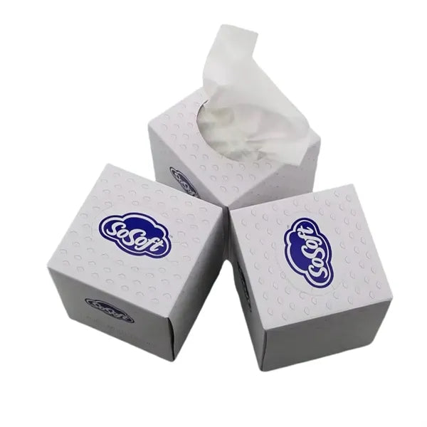 Square Cube Tissue Box (Tissues Included)
