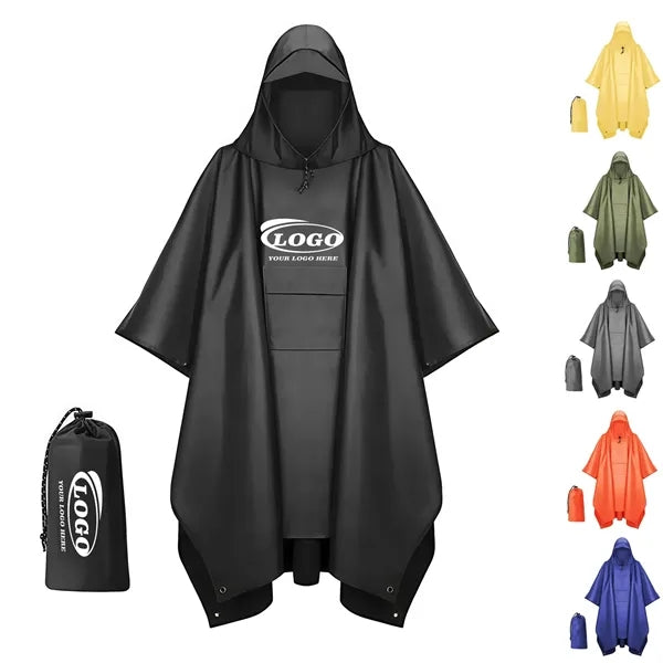Hooded Rain Poncho