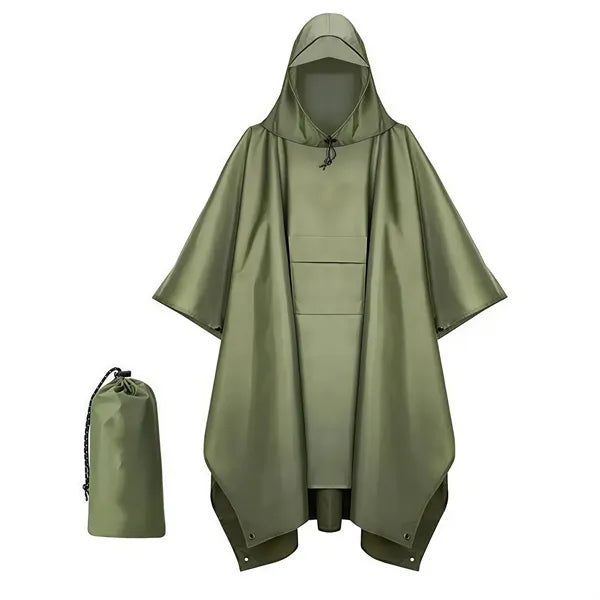 Hooded Rain Poncho