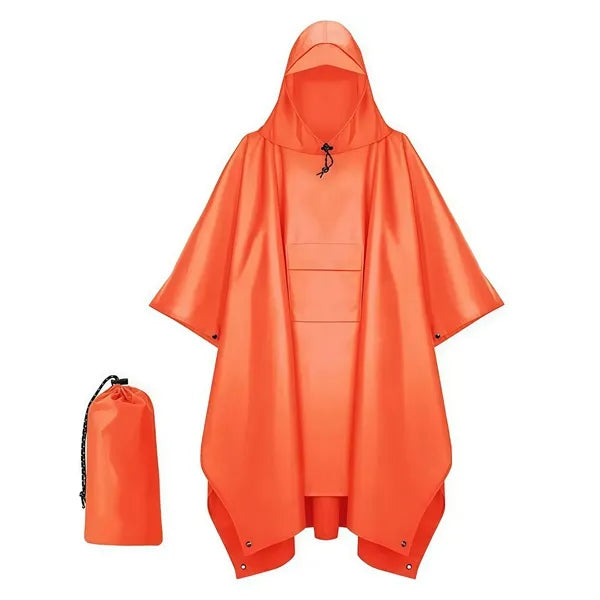 Hooded Rain Poncho