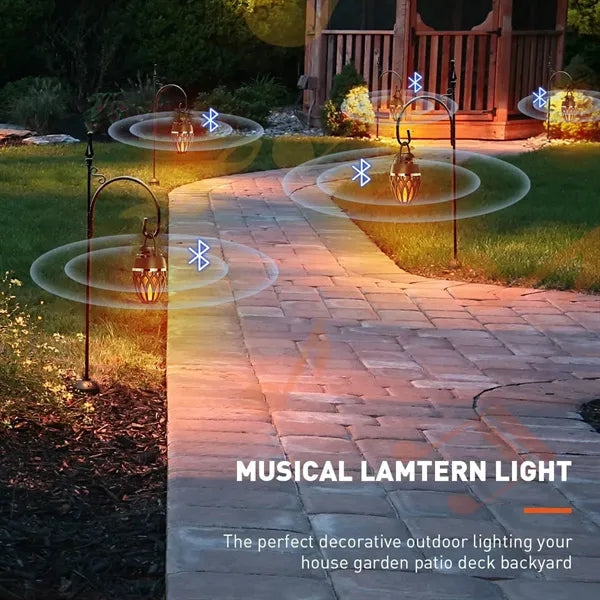 Outdoor Wireless Bluetooth Speakers with LED Flame