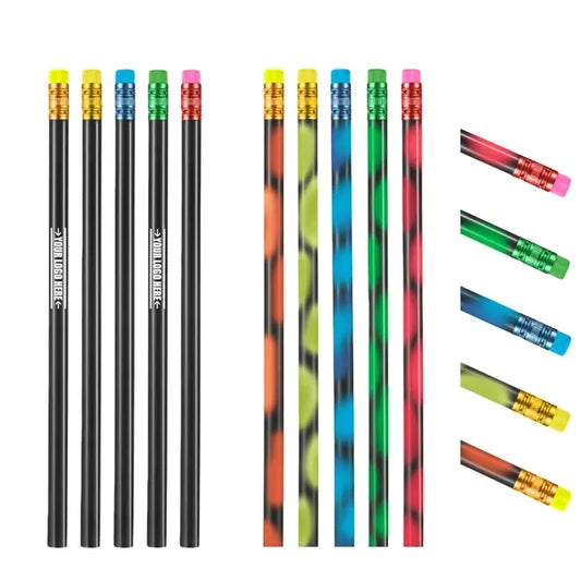 Color Changing Mood Pencil with Eraser Wooden Heat Activated