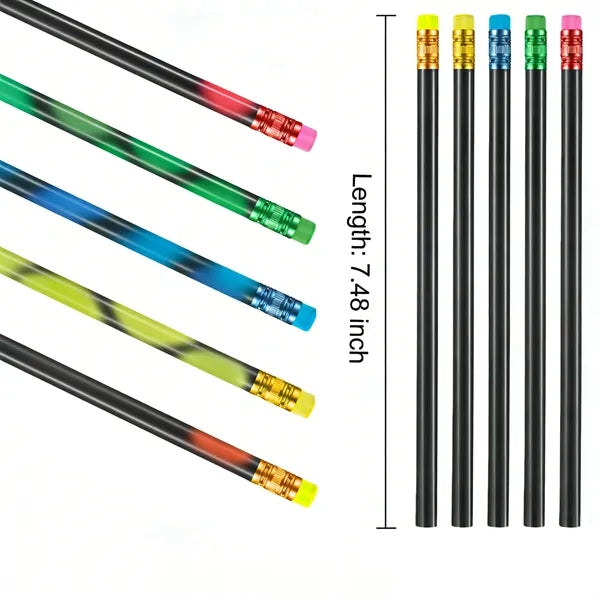 Color Changing Mood Pencil with Eraser Wooden Heat Activated