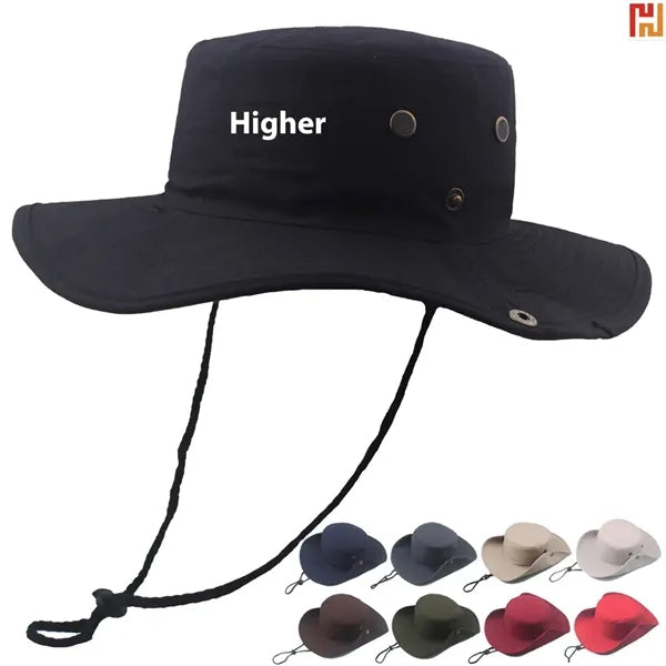 Cotton Bucket Hat with string