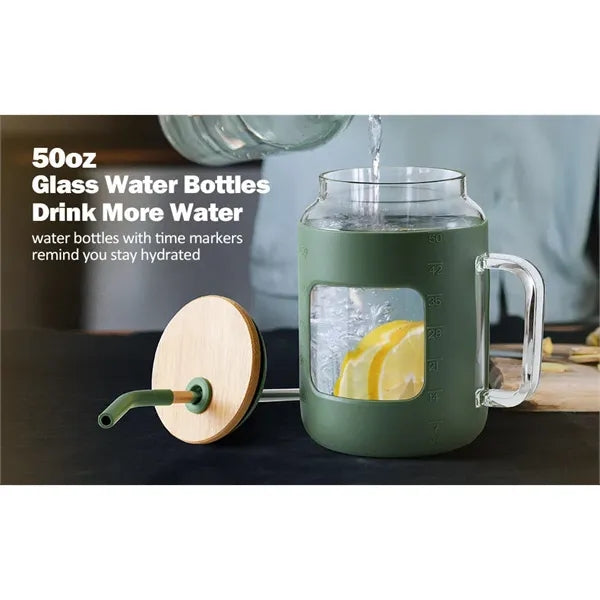 50oz Glass Water Bottle