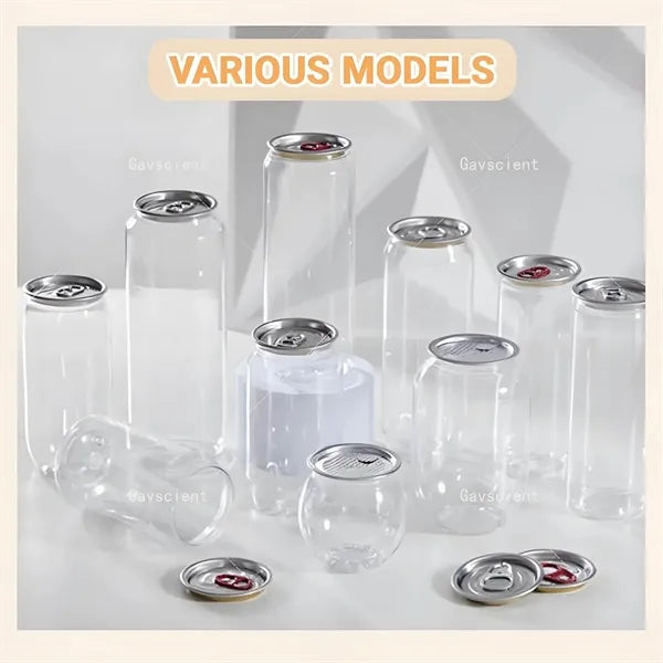 Transparent Juice Bottle Easy Open Lid Plastic Can
