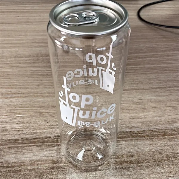 Transparent Juice Bottle Easy Open Lid Plastic Can