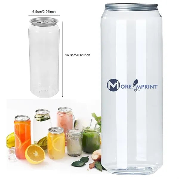 Transparent Juice Bottle Easy Open Lid Plastic Can