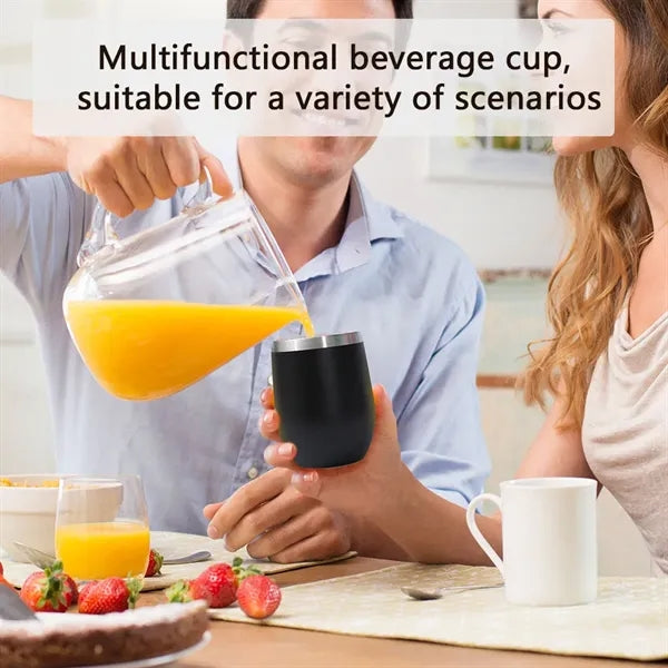 12oz Thermal Insulated Stainless Steel Egg-shaped Cup