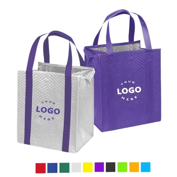 Large Insulate Cooler Zipper Tote Bag