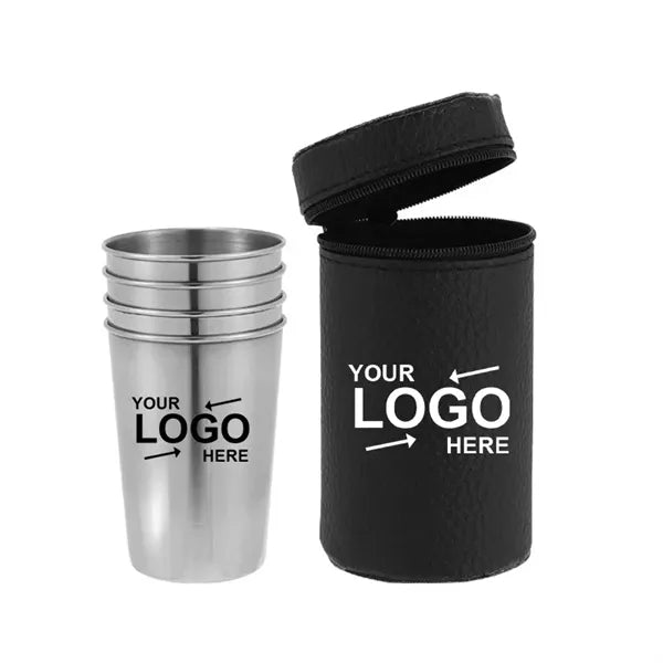 2.37Oz Four Cup Stainless Steel Set